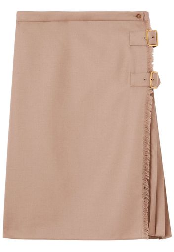 Burberry pleated panelled kilt - Nude