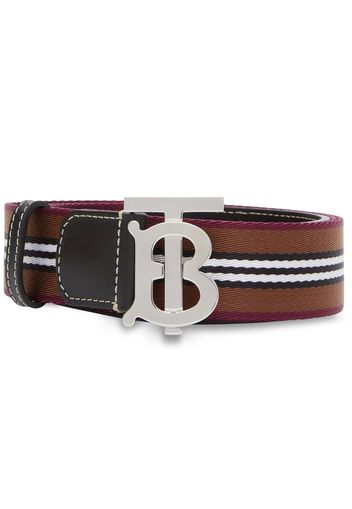 Burberry Icon Stripe logo-buckle belt - Braun