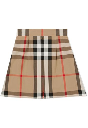 Burberry Kids Vintage Check pleated skirt - Nude