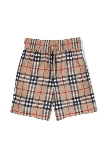 Burberry Kids Vintage Check swim shorts - Nude