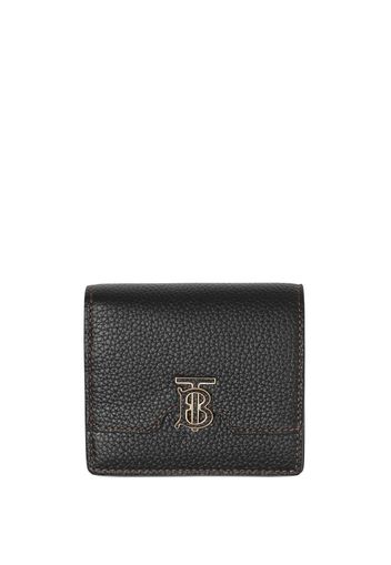 Burberry grainy leather TB bi-fold wallet - Schwarz