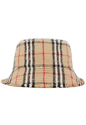 Burberry Vintage Check bouclé bucket hat - Braun