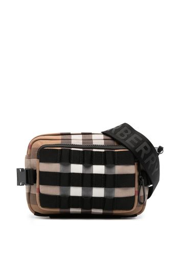 Burberry check-pattern crossbody bag - Braun