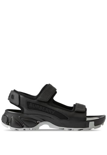 Burberry Arthur logo-print sandals - Schwarz