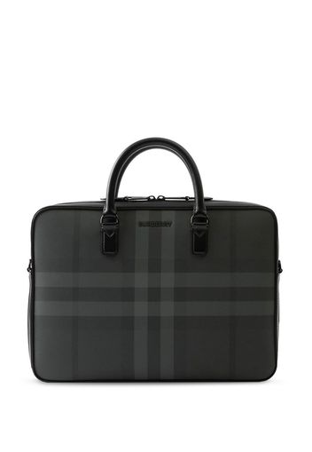 Burberry Ainsworth Aktentasche mit Check - Grau