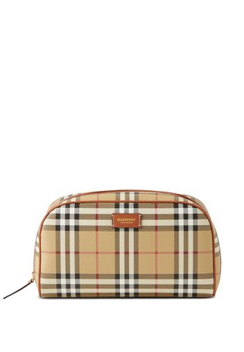 Burberry medium check travel pouch - Nude