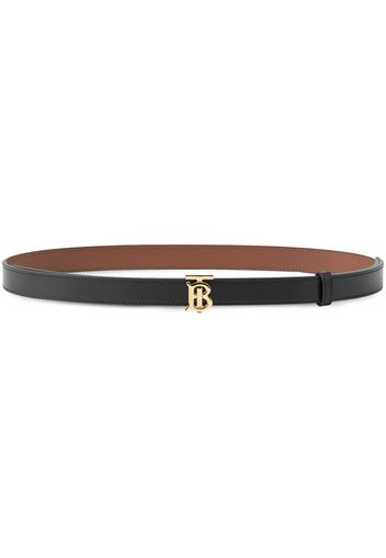 Burberry reversible logo-buckle leather belt - Schwarz