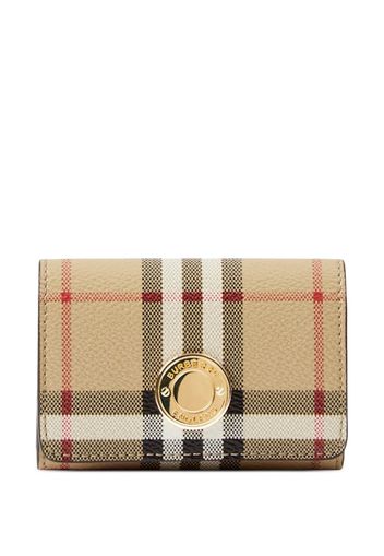 Burberry logo-plaque wallet - Nude