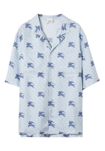 Burberry EKD TB-monogram pyjama shirt - Blau