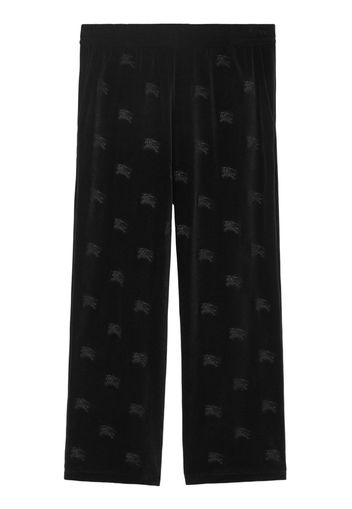 Burberry Jogginghose in Samtoptik - Schwarz