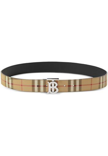 Burberry reversible monogram Vintage-Check belt - Nude