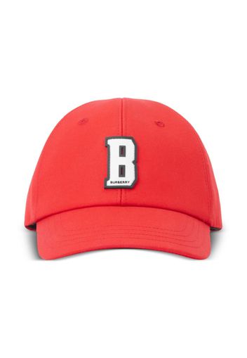 Burberry Kids Letter-patch baseball cap - Rot