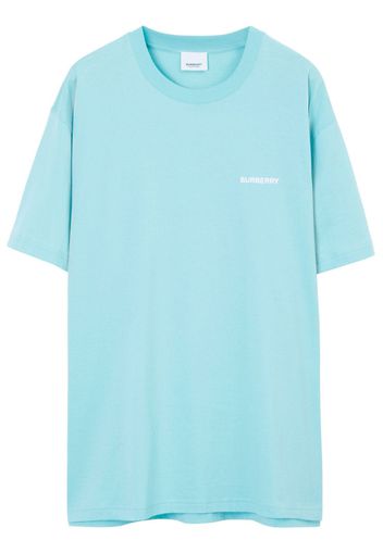 Burberry logo-print cotton T-shirt - Blau