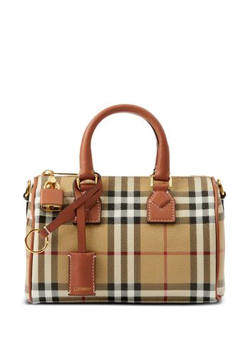 Burberry Mini Bowlingtasche - VNTG CHK/BRIAR BROWN