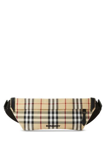 Burberry check-pattern belt bag - Nude