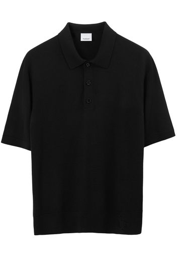 Burberry Equestrian Knight-motif polo shirt - Schwarz