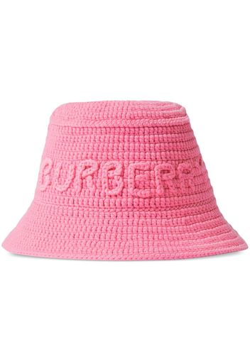 Burberry logo-embroidered bucket hat - Rosa