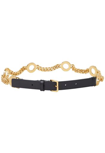 Burberry leather chain belt - Gold