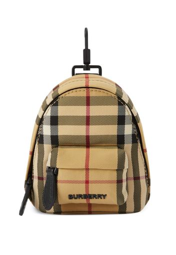 Burberry Vintage Check backpack key charm - Nude