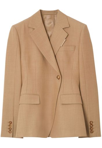 Burberry single-breasted wool blazer - Nude