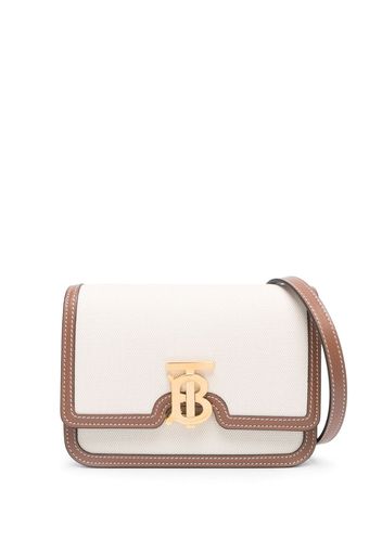 Burberry TB logo-plaque crossbody bag - Nude