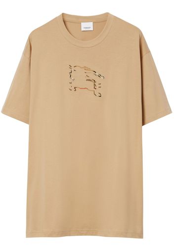 Burberry Equestrian Knight-motif cotton T-shirt - Nude