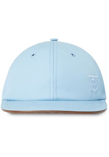 Burberry Monogram Motif Gabardine Baseball Cap - Blau