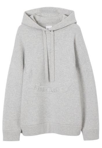 Burberry Hoodie mit Kordelzug - Grau