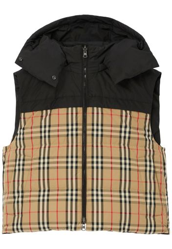 Burberry reversible down Vintage-check gilet - Schwarz