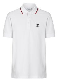 Burberry Poloshirt mit Streifendetails - Weiß