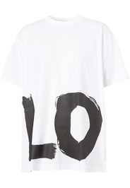 Burberry T-Shirt mit "Love"-Print - Weiß