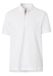 Burberry Monogram motif cotton-piqué polo shirt - Weiß