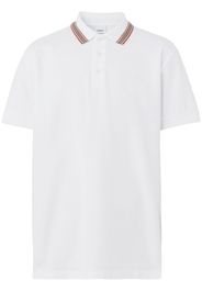 Burberry Icon Stripe cotton polo shirt - Weiß