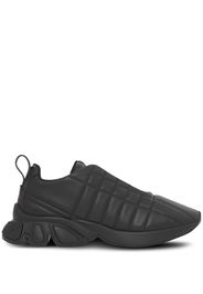 Burberry quilted leather low-top sneakers - Schwarz