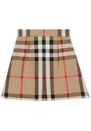 Burberry Kids Vintage Check pleated skirt - Nude