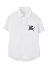 Burberry Kids EKD embroidered short-sleeve shirt - Weiß