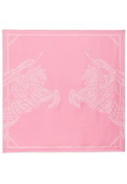 Burberry Equestrian Knight silk scarf - Rosa