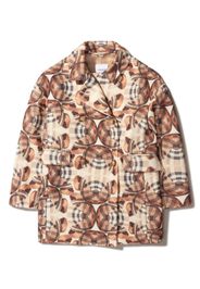 Burberry Kids Thomas Bear double-breasted coat - Braun