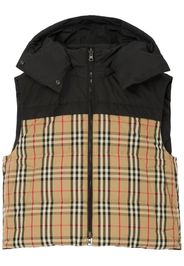 Burberry reversible down Vintage-check gilet - Schwarz