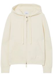 Burberry zip-up drawstring hoodie - Weiß