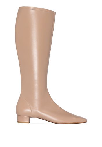 BY FAR Edie knee-high boots - Nude