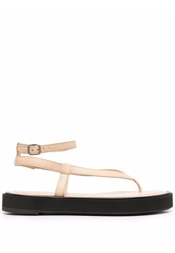 BY FAR Cece flatform sandals - Nude