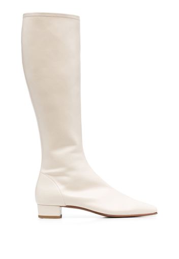 BY FAR Edie 30mm knee-high boots - Nude