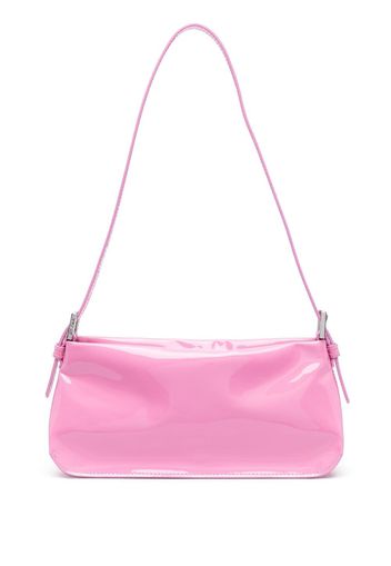 BY FAR Dulce patent leather shoulder bag - Rosa