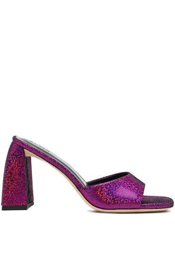 BY FAR Michele 90mm mules - Rosa