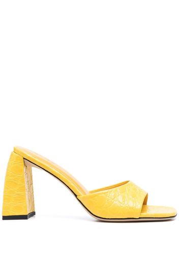 BY FAR Romy 95mm mule sandals - Gelb