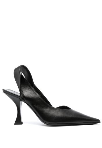 BY FAR Yasha 90mm twist-detail pumps - Schwarz