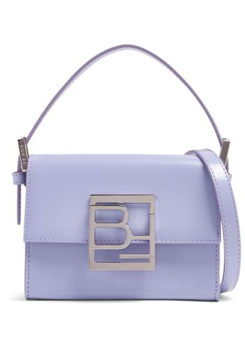 BY FAR logo-plaque leather shoulder bag - Blau