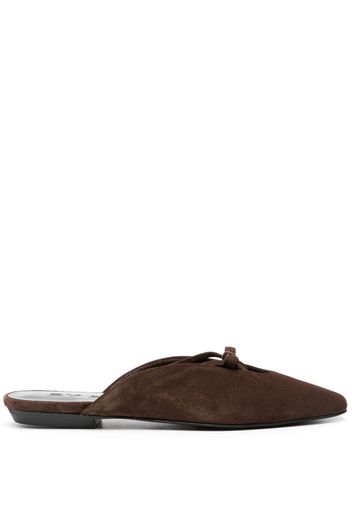 BY FAR Finn suede mules - Braun