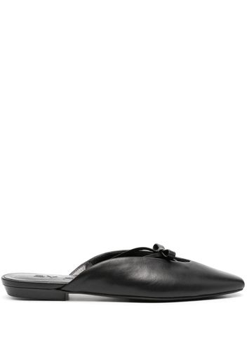 BY FAR Finn leather mules - Schwarz